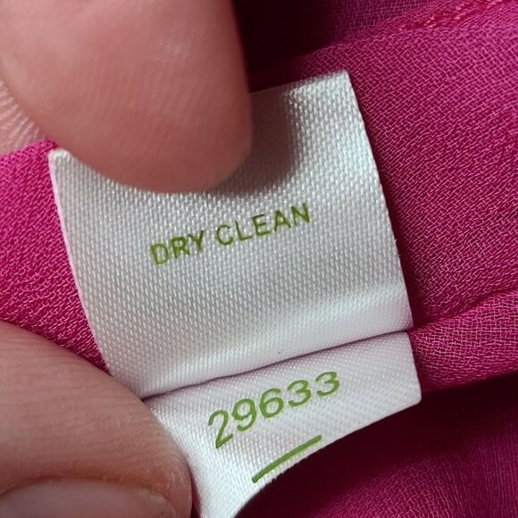 Garnet Hill 100% Silk V Neck Empire Waist Pink Dress Size‎ 8 - Picture 7 of 8